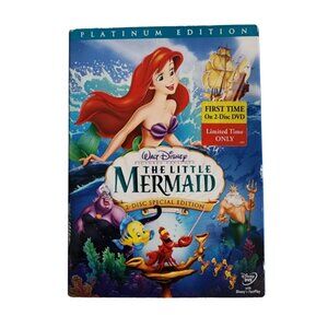 EUC Disney The Little Mermaid Platinum Edition 2 Disc Set